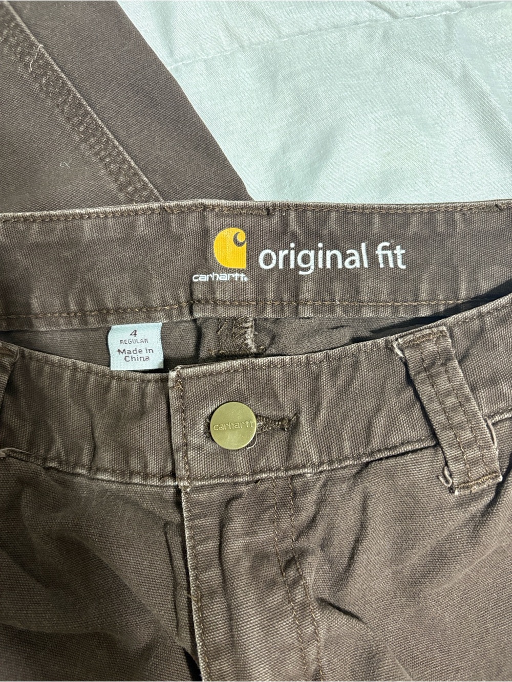 Carhartt Brown Women’s Cargo Work Pants - Picture 2 of 6